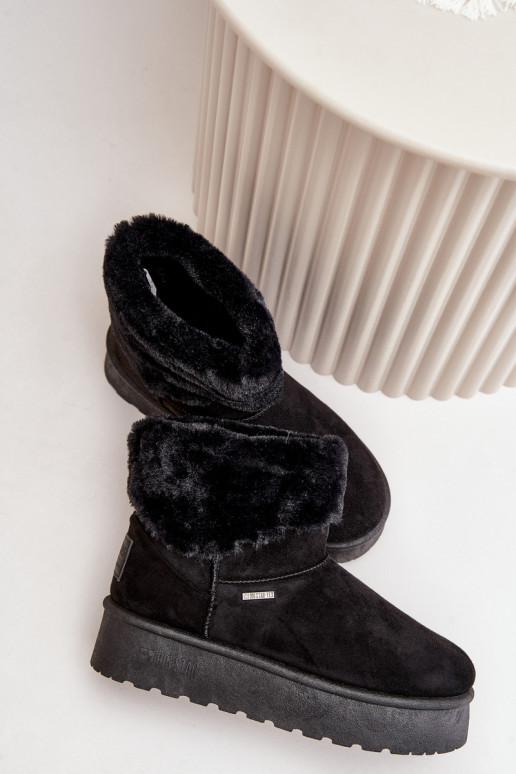 Snow boots on platform with fur Big Star OO274A108 Black Snow boots on platform with fur Big Star OO274A108 Black