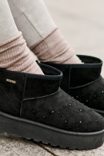 Snow boots with decoration on platform Big Star OO274A105 black 2