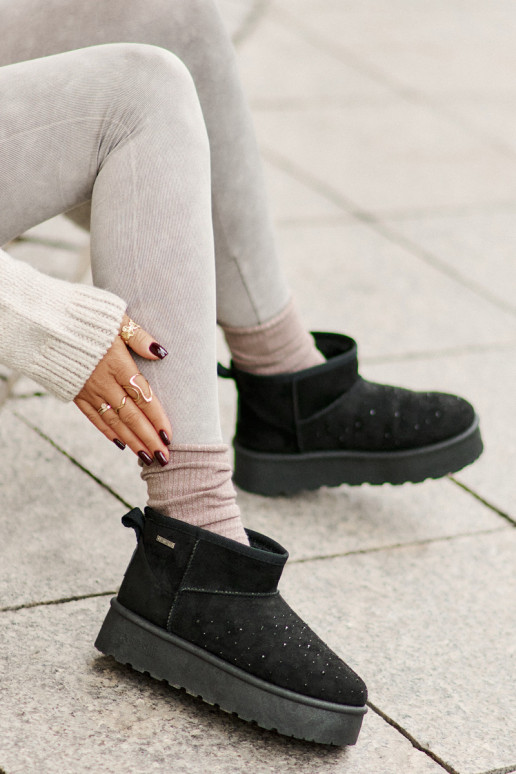 Snow boots with decoration on platform Big Star OO274A105 black