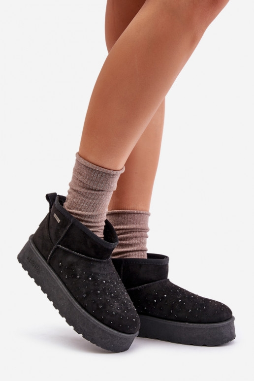 Snow boots with decoration on platform Big Star OO274A105 black