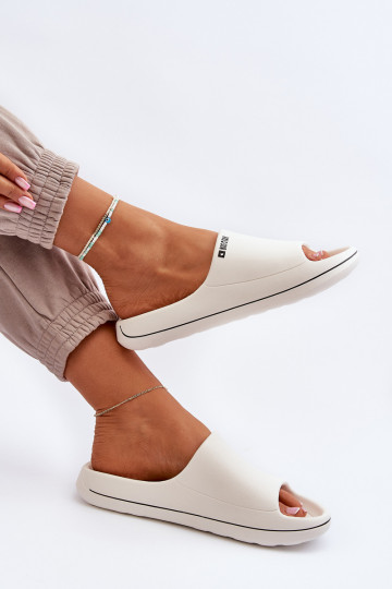 Lekkie Klapki Damskie Big Star NN274A043 Białe 2