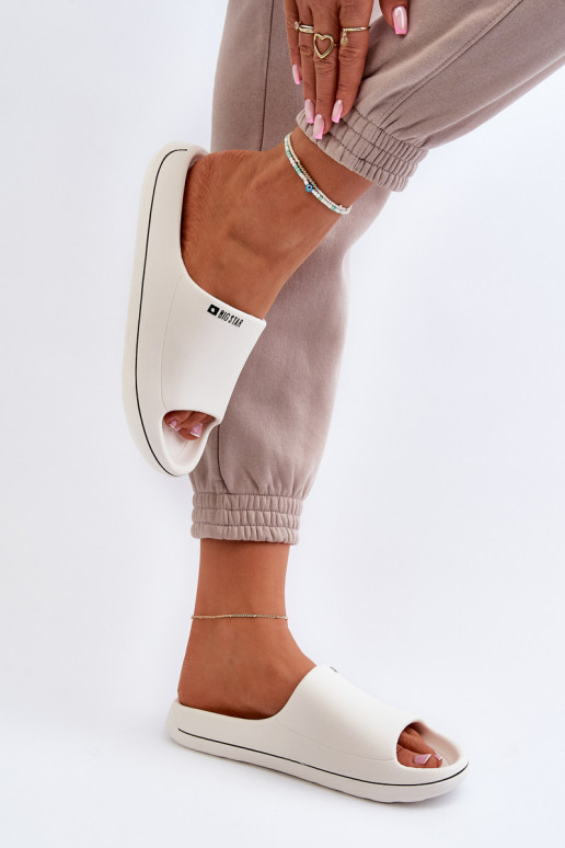 Light Women's Flip Flops Big Star NN274A043 White