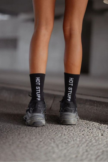Cotton Ladies Socks HOT STUFF Black