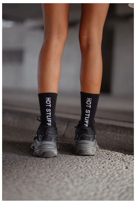 Cotton Ladies Socks HOT STUFF Black Cotton Ladies Socks HOT STUFF Black