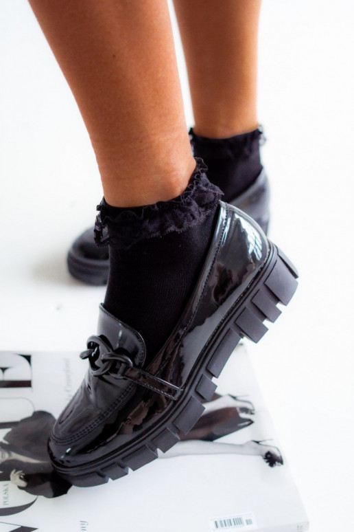 Ladies Cotton Socks With Lace Black Ladies Cotton Socks With Lace Black