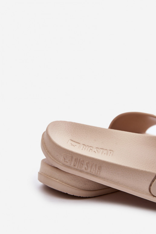 Women's slippers Big Star OO274035 beige