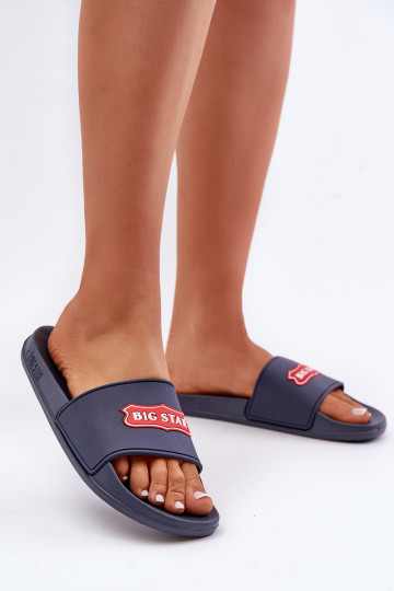 Women's slippers Big Star OO274039 dark blue