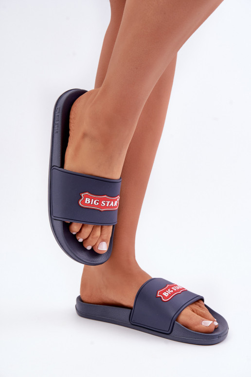 Klapki Damskie Big Star OO274039 Granatowe