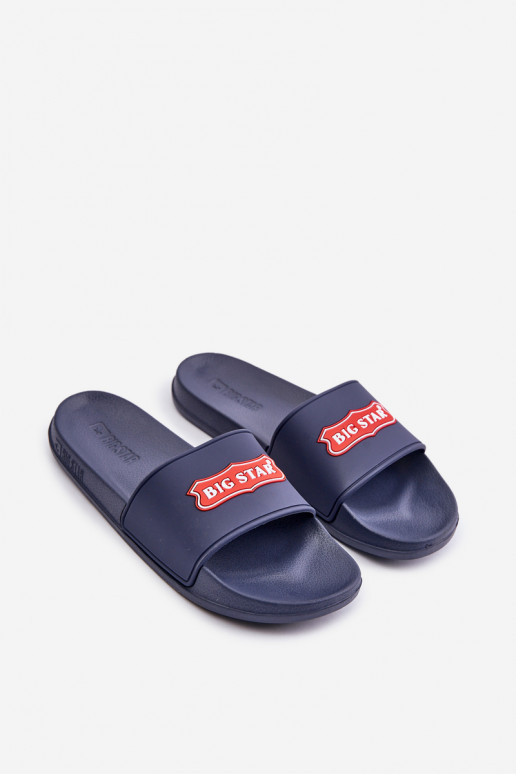 Women's slippers Big Star OO274039 dark blue