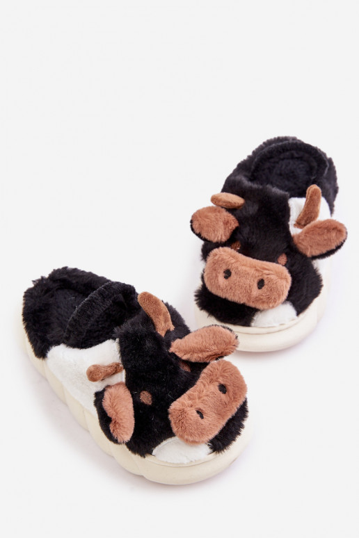 Children's Warm Slippers With Fur Pink Rubee
