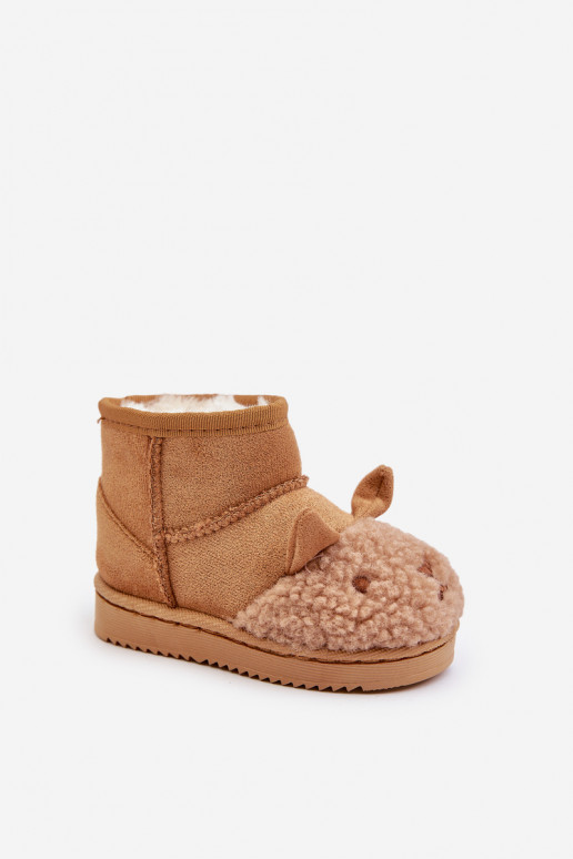 Insulated Children's Snow Boots Llama Camel Esandira