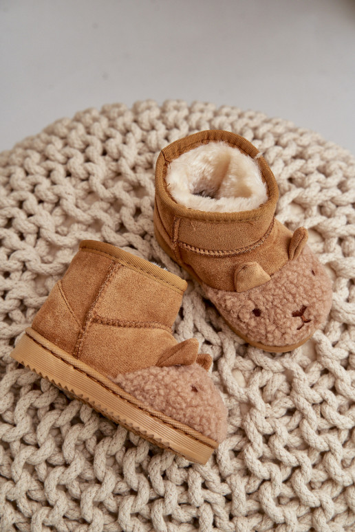 Insulated Children's Snow Boots Llama Camel Esandira