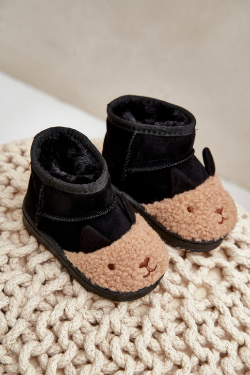 Insulated children's snow boots Lamy black Esandira