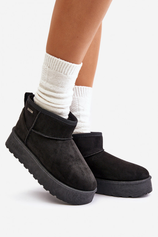 Low Snow Boots On Platform Big Star... Low Snow Boots On Platform Big Star...