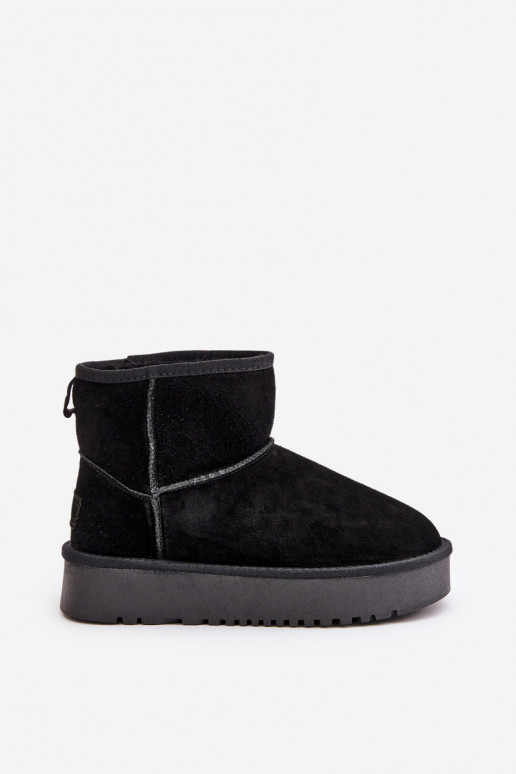 Women's Suede Snow Boots On Platform... Women's Suede Snow Boots On Platform...