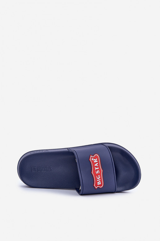 Men's sandals with logo Big Star OO174029 navy