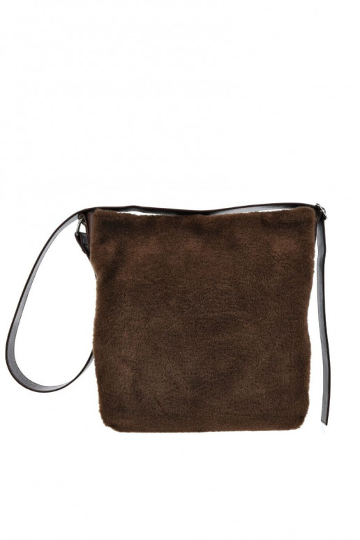 Faux Fur Bag Big Star OO574035 Brown