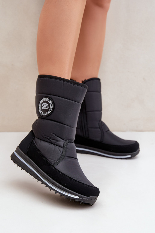 Women's snow boots Progress PROGJ-21-09 in black Women's snow boots Progress PROGJ-21-09 in black