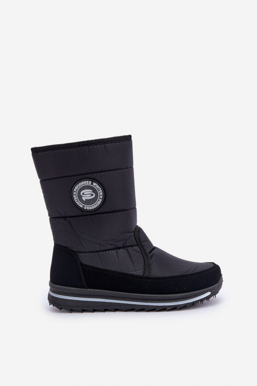 Women's snow boots Progress PROGJ-21-09 in black Women's snow boots Progress PROGJ-21-09 in black