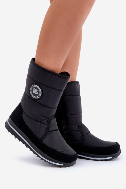 Women's snow boots Progress PROGJ-21-09 in black Women's snow boots Progress PROGJ-21-09 in black