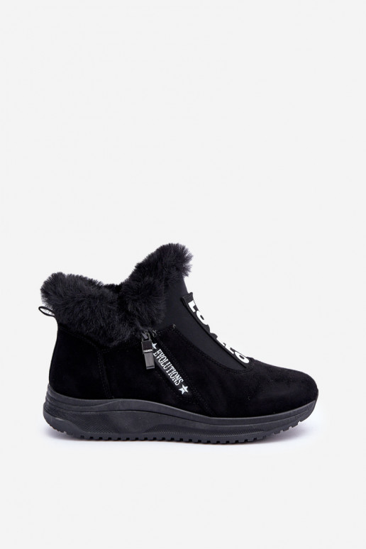Sneakers Ankle Boots Women With Fur Black Zeriana Sneakers Ankle Boots Women With Fur Black Zeriana