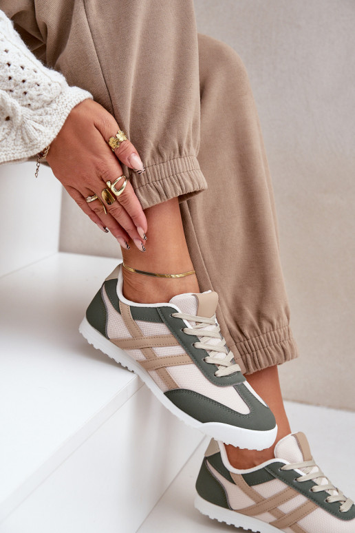 Low Sneakers Women's Beige-Green Eezore Low Sneakers Women's Beige-Green Eezore