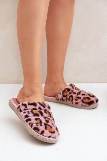 Furry Women's Slippers Leopard Inblu EK000008 Pink 2