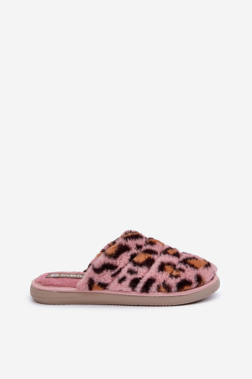 Furry Women's Slippers Leopard Inblu EK000008 Pink Furry Women's Slippers Leopard Inblu EK000008 Pink