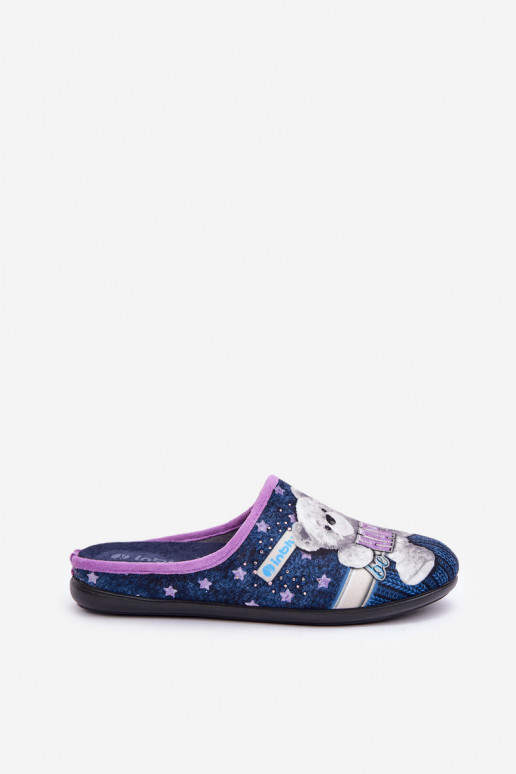 Women's Home Slippers Penguins Inblu EC-81-004 Navy blue Women's Home Slippers Penguins Inblu EC-81-004 Navy blue