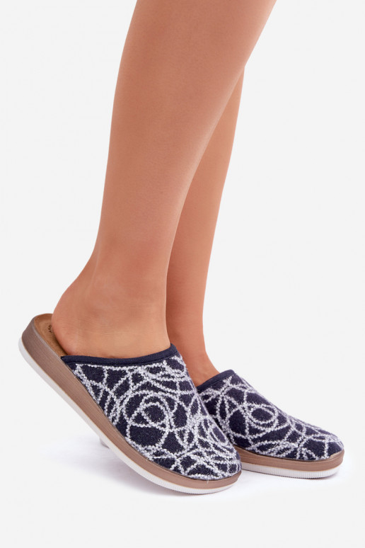 Shiny Women's Slippers Inblu CT000028 Dark Blue Shiny Women's Slippers Inblu CT000028 Dark Blue