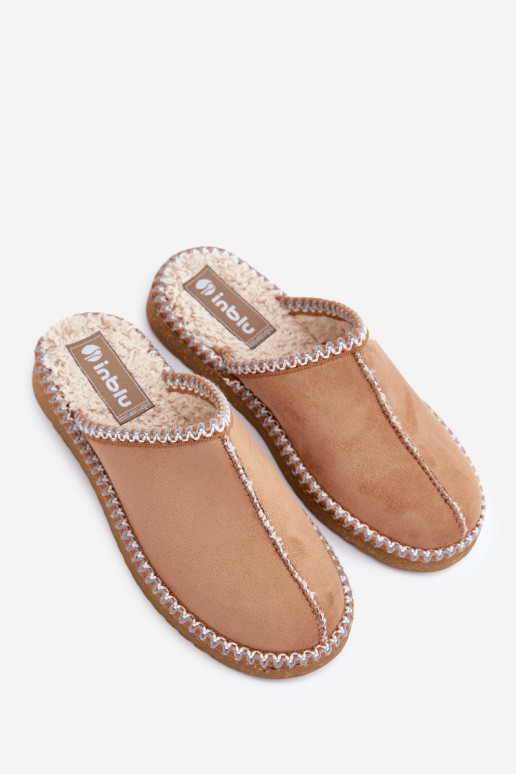 Comfortable home footwear slippers with embroidery women's Inblu FX000021 Camel Comfortable home footwear slippers with embroidery women's Inblu FX000021 Camel