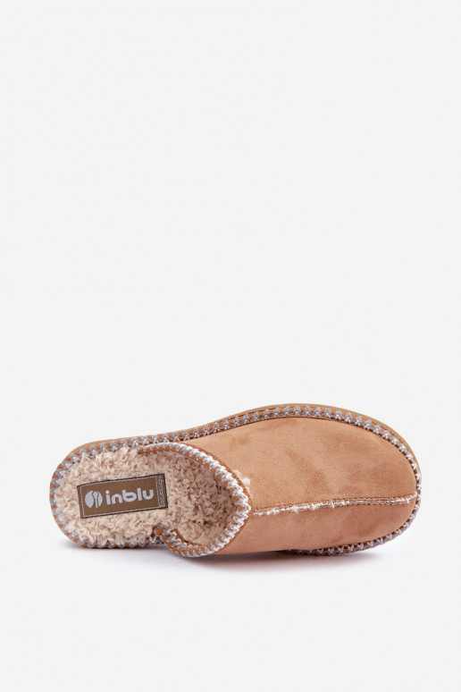 Comfortable home footwear slippers with embroidery women's Inblu FX000021 Camel Comfortable home footwear slippers with embroidery women's Inblu FX000021 Camel
