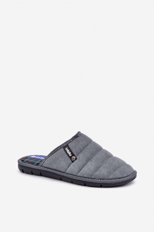 Comfortable Men's Home Slippers Inblu 91000027 Grey Comfortable Men's Home Slippers Inblu 91000027 Grey