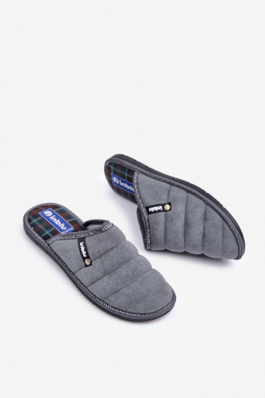 Comfortable Men's Home Slippers Inblu 91000027 Grey Comfortable Men's Home Slippers Inblu 91000027 Grey