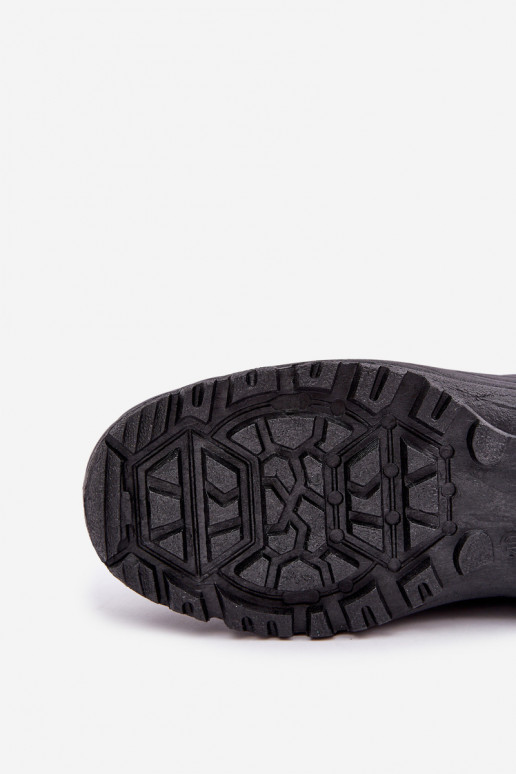 Men's Snow Boots With Zip Insulated With Fur Black Linnora Men's Snow Boots With Zip Insulated With Fur Black Linnora