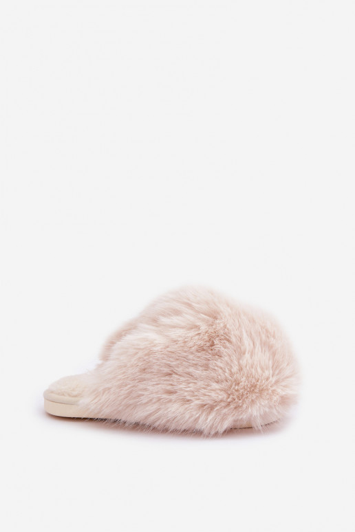 Women's Fuzzy Slippers Light Beige Wladisa
