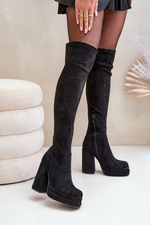 Knee High Heeled And Platform Boots... Knee High Heeled And Platform Boots...