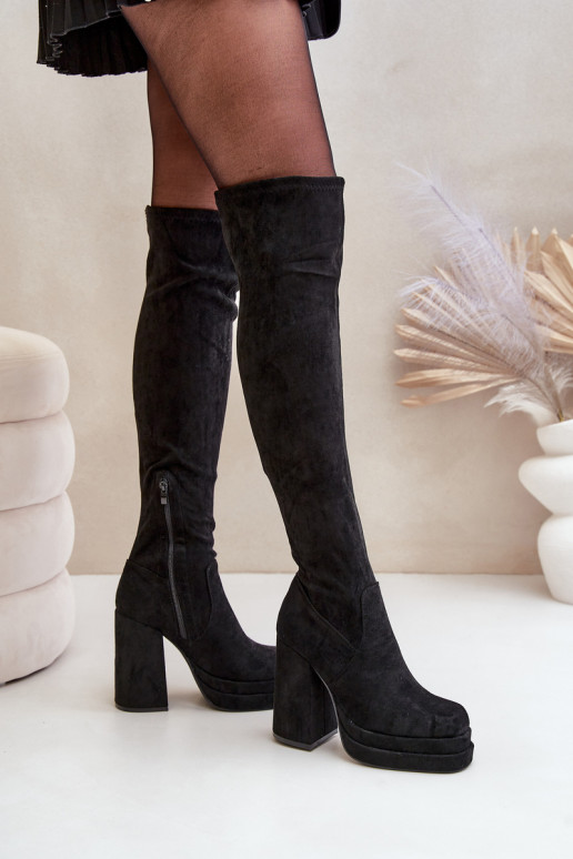 Knee High Heeled And Platform Boots... Knee High Heeled And Platform Boots...