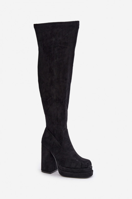Knee High Heeled And Platform Boots... Knee High Heeled And Platform Boots...