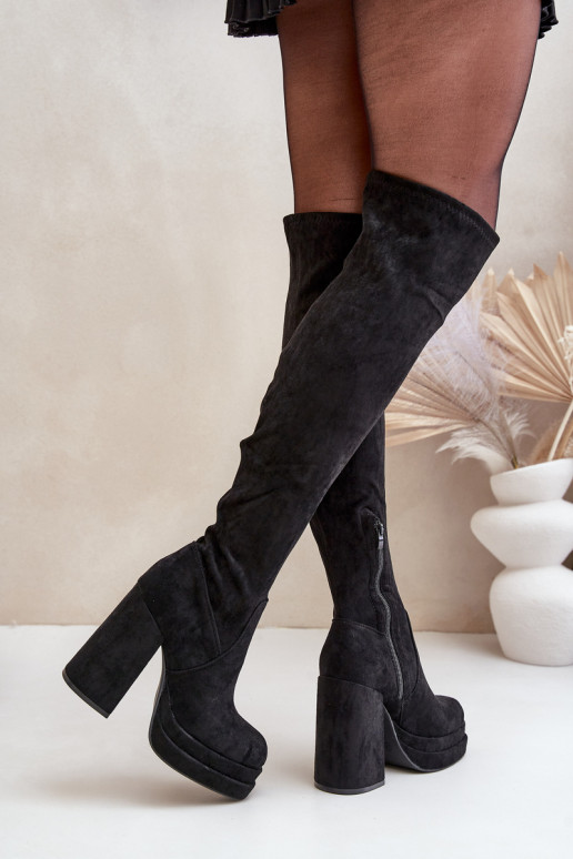 Knee High Heeled And Platform Boots... Knee High Heeled And Platform Boots...