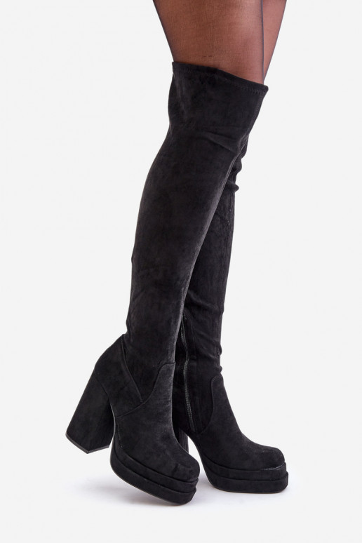 Knee High Heeled And Platform Boots... Knee High Heeled And Platform Boots...