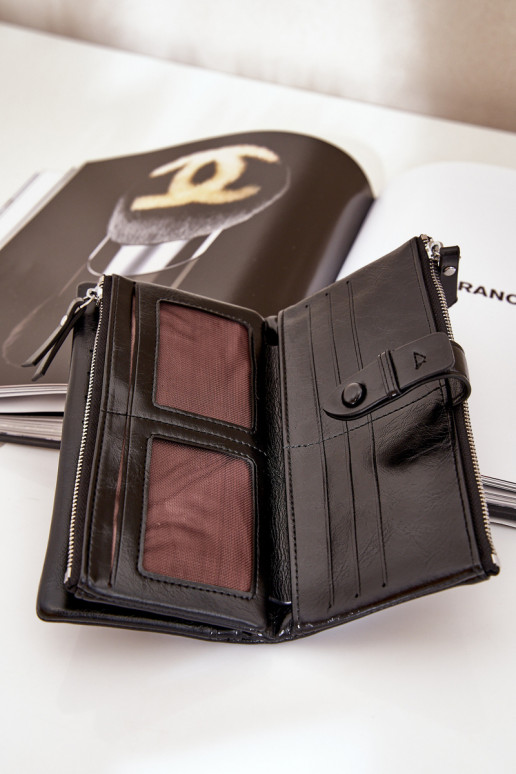 Women's Wallet Made Of Eco Leather Black Irinda