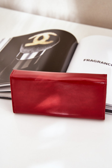 Eco Leather Smooth Women's Wallet Red Erolia 2