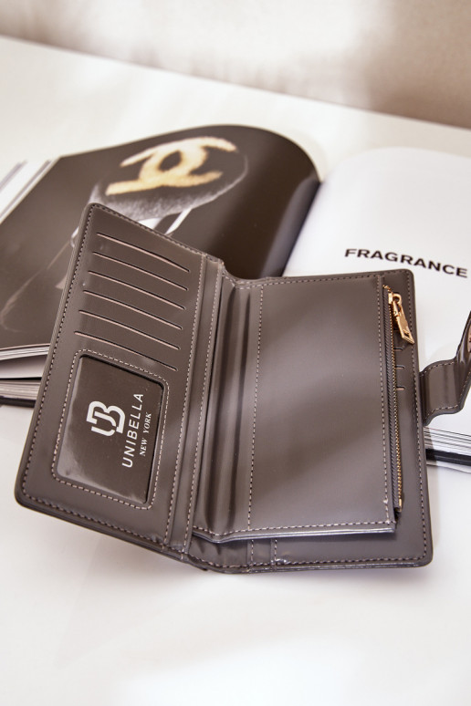 Women's Wallet Made Of Eco Leather Gray Kalinessa