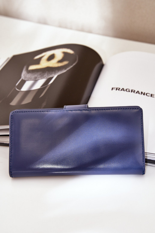 Women's Wallet Made Of Eco Leather Dark Blue Kalinessa