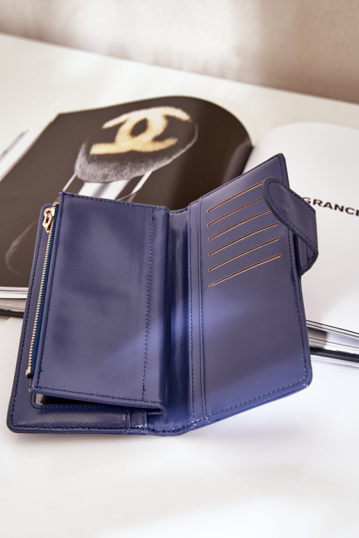 Women's Wallet Made Of Eco Leather Dark Blue Kalinessa