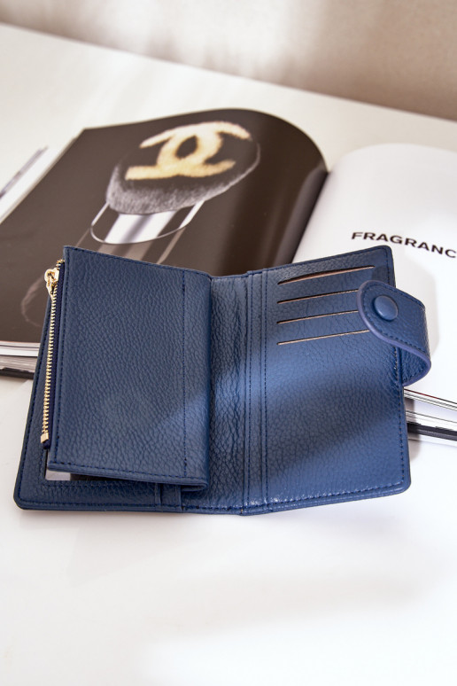 Ladies Wallet Made Of Eco Leather Dark Blue Isamille