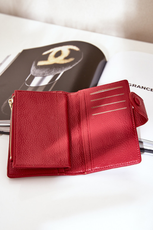 Ladies Wallet Made Of Eco Leather Red Isamille