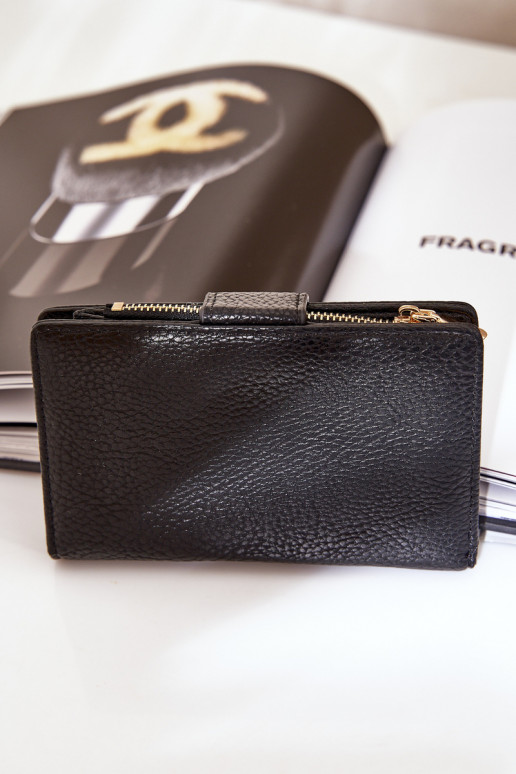 Ladies Wallet Made Of Eco Leather Black Isamille