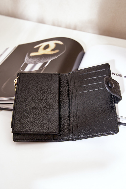 Ladies Wallet Made Of Eco Leather Black Isamille